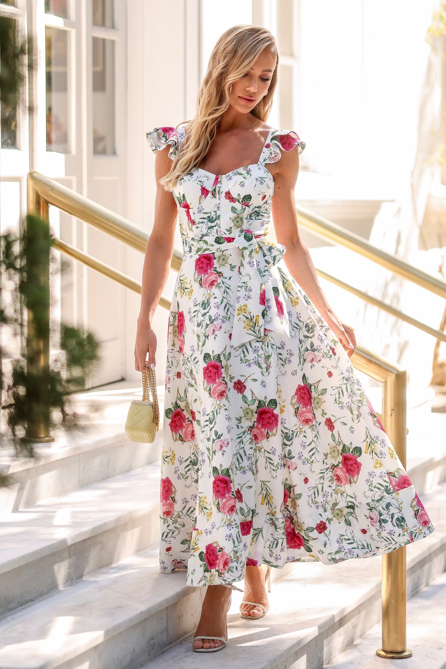 Capri Chic Floral Dress