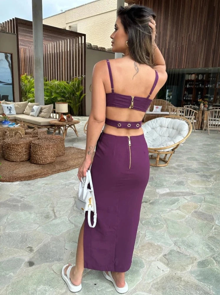 Vestido Maria Júlia Fucsia